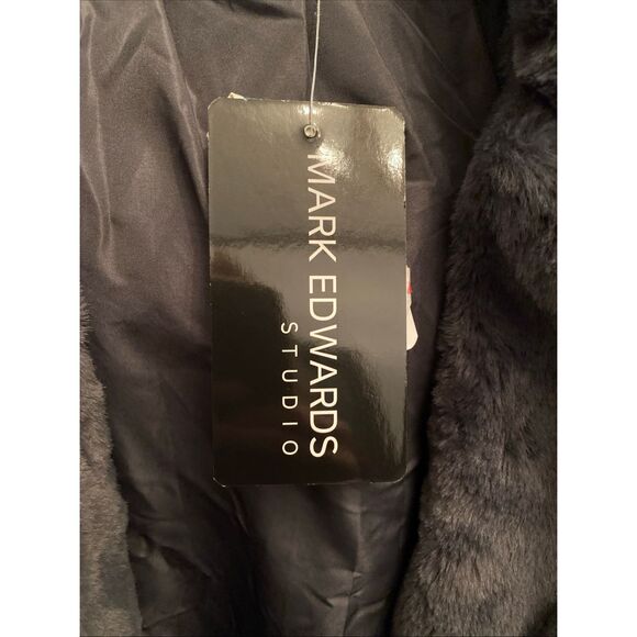 Mark Edwards Studio Faux Fur Coat / Jacket – Gray, Size Women's Medium, NWT - Picture 11 of 13
